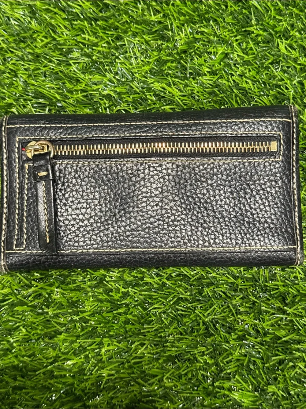 Dooney & BoDooney & Bourke Pebble Grain Continental Clutch Wallet Black